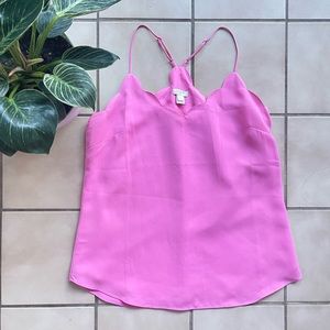 J. Crew scalloped blouse